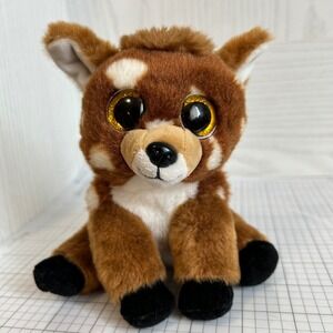 Ty Beanie Boos Buckley Fawn Deer Plush Stuffed Animal Big Eyes Sparkle Glitter